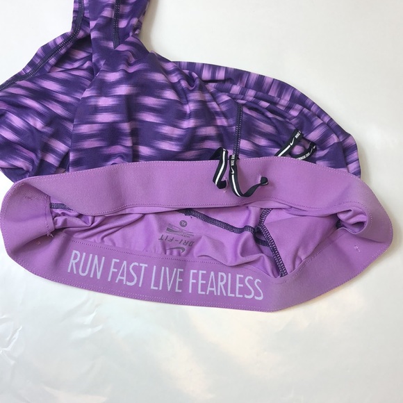 Nike Purple Dri Fit Run Fast Live Fearless Workout Leggings With Back Pocket - Picture 10 of 16